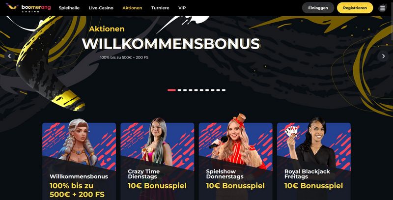 Presentazione del Casinò Online Boomerang